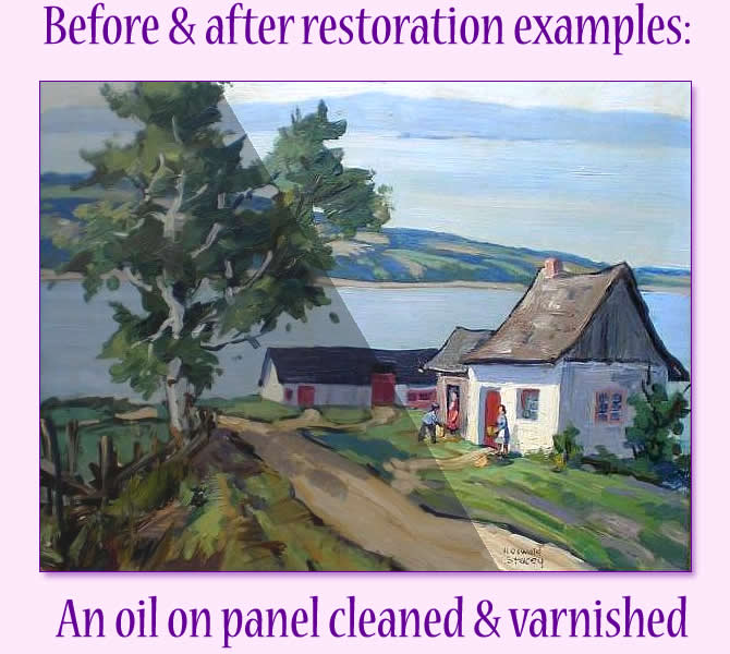 Cleaning painting Example